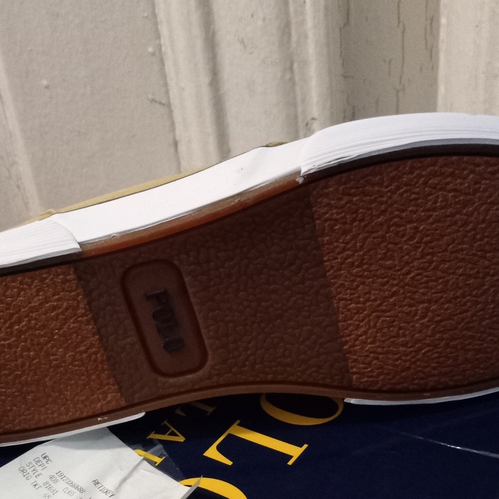 Polo Ralph Lauren Mens Faxon Low - Sk-VLC. Beige washed Canvas. - Picture 4 of 4